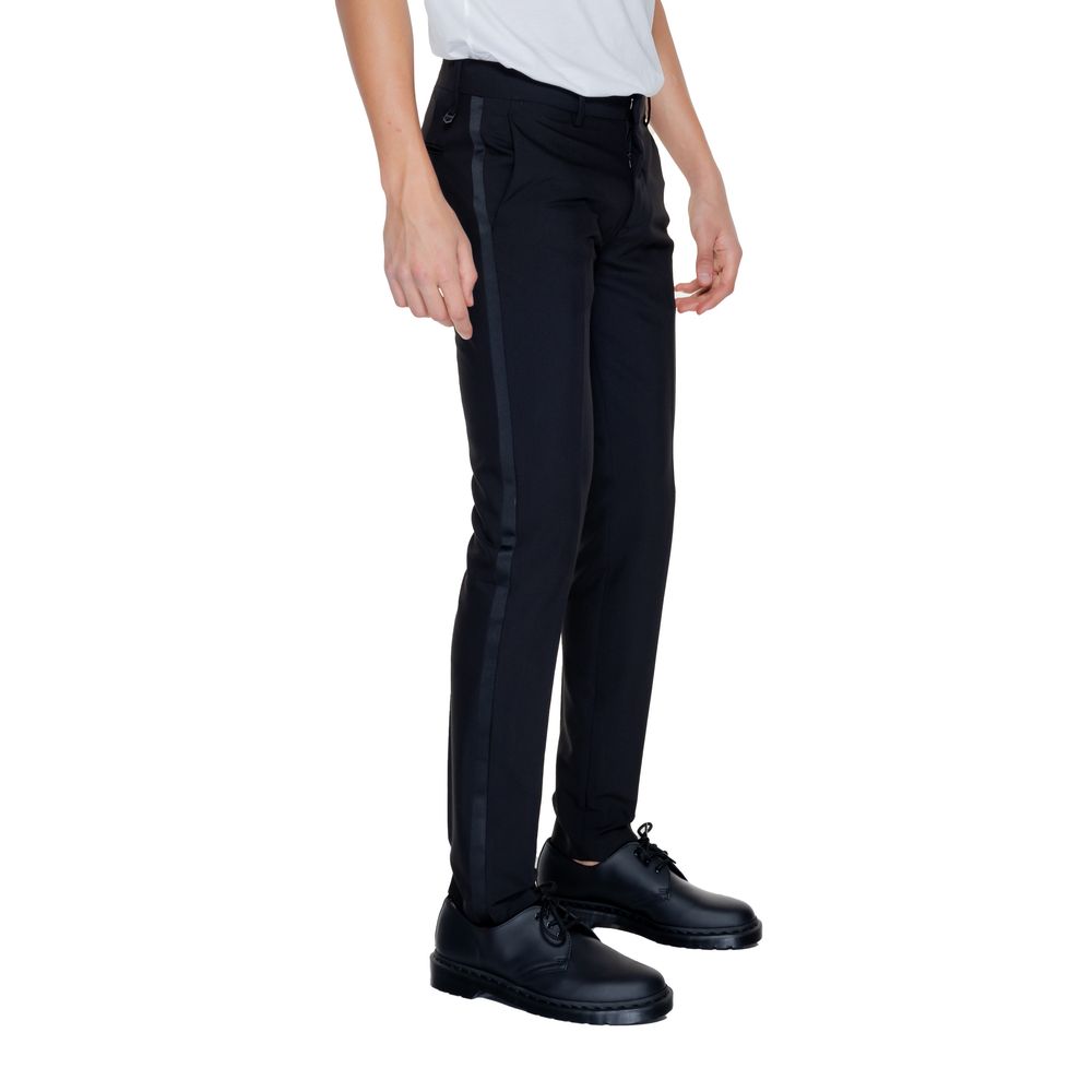 Black Polyester Pant Antony Morato