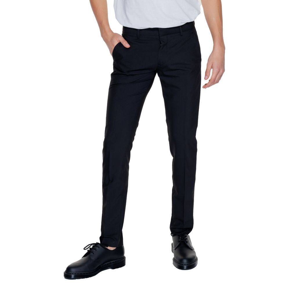 Black Polyester Pant Antony Morato