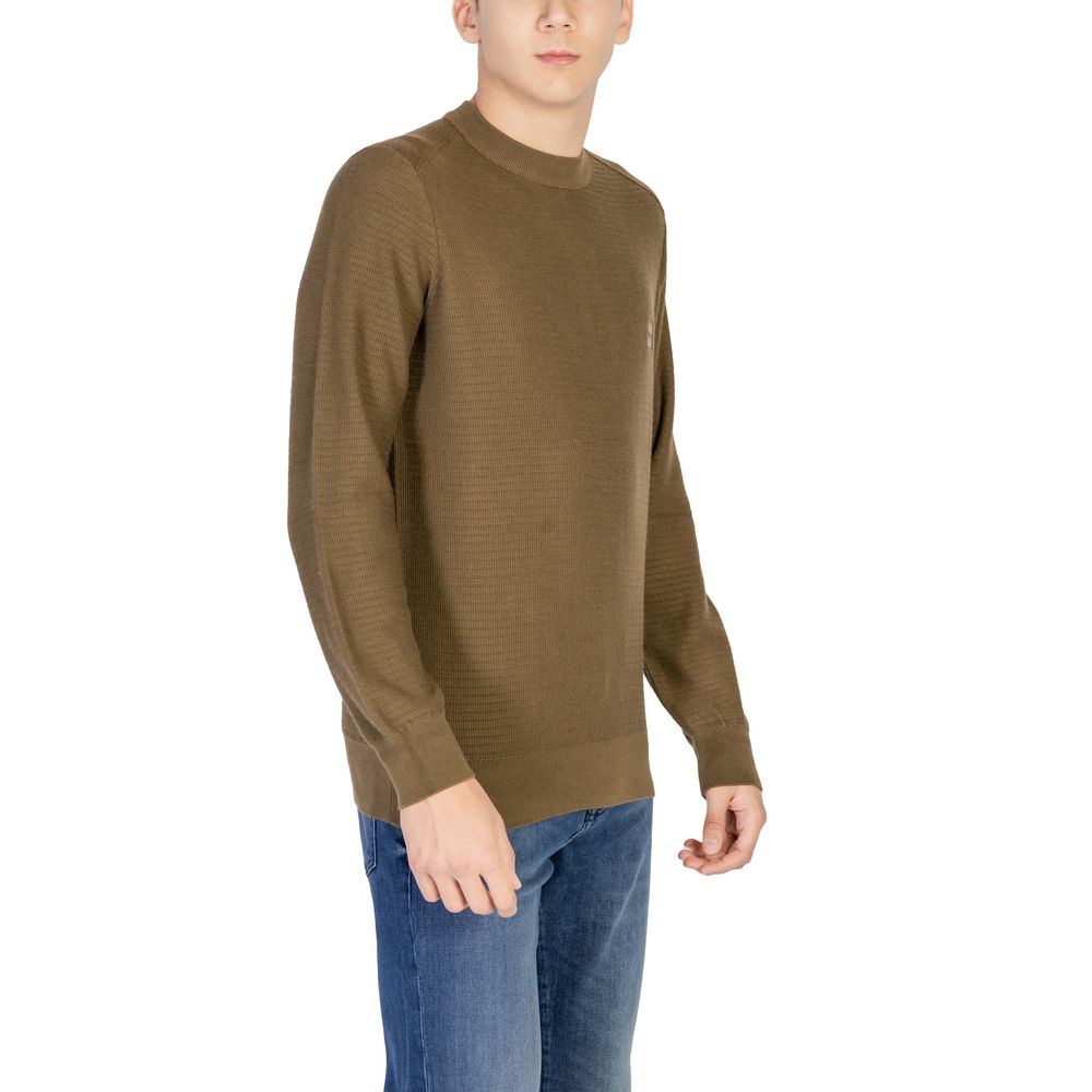 Green Cotton Sweater Hugo Boss