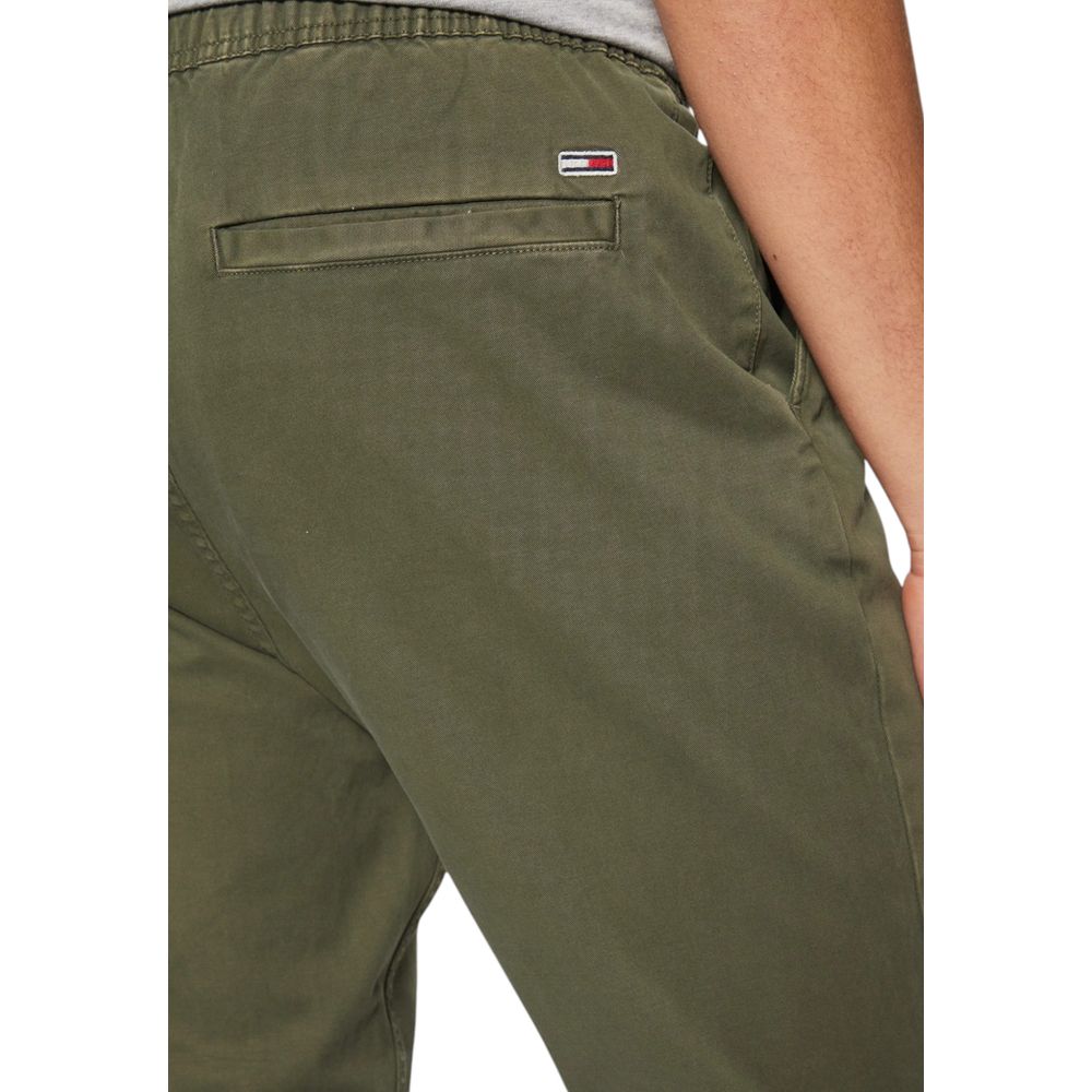 Green Cotton Pant Tommy Hilfiger Jeans