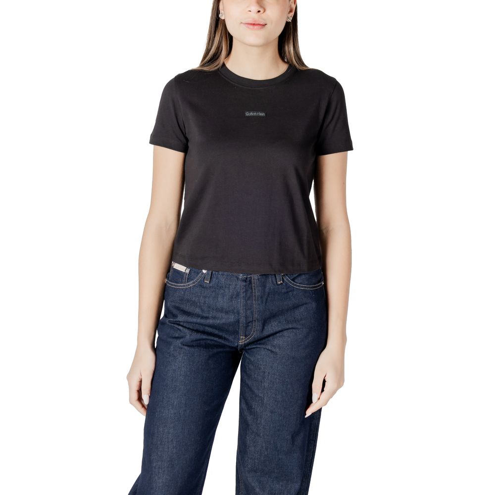 Black Recycled Cotton T-Shirt Calvin Klein Jeans