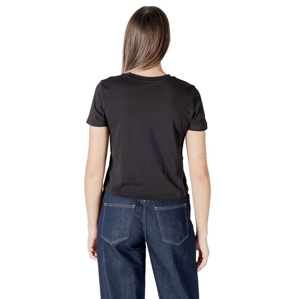 Black Recycled Cotton T-Shirt Calvin Klein Jeans