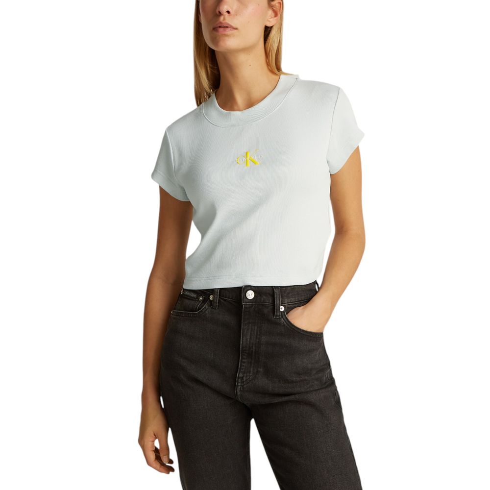 Green Cotton T-Shirt Calvin Klein Jeans