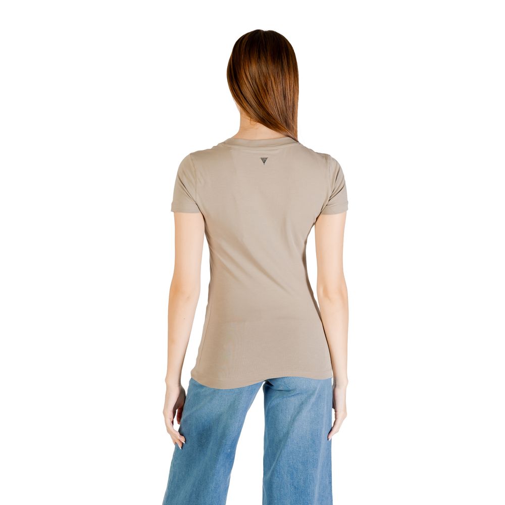 Green Cotton T-Shirt Guess