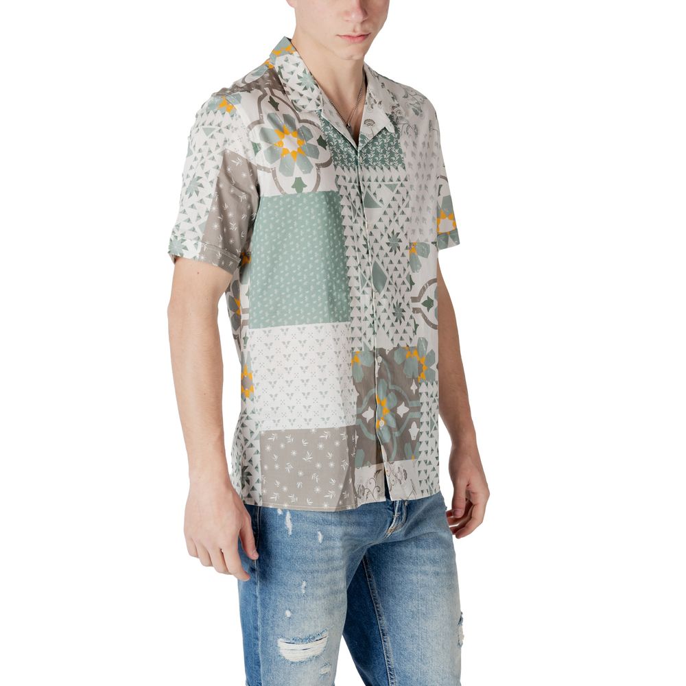 Green Viscose Shortsleeve Antony Morato