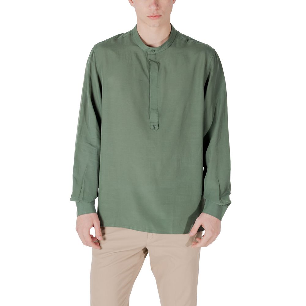 Green Lyocell Shirt Antony Morato