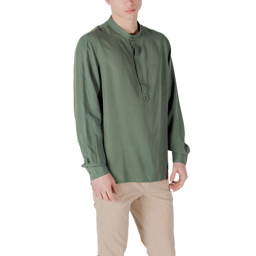 Green Lyocell Shirt Antony Morato