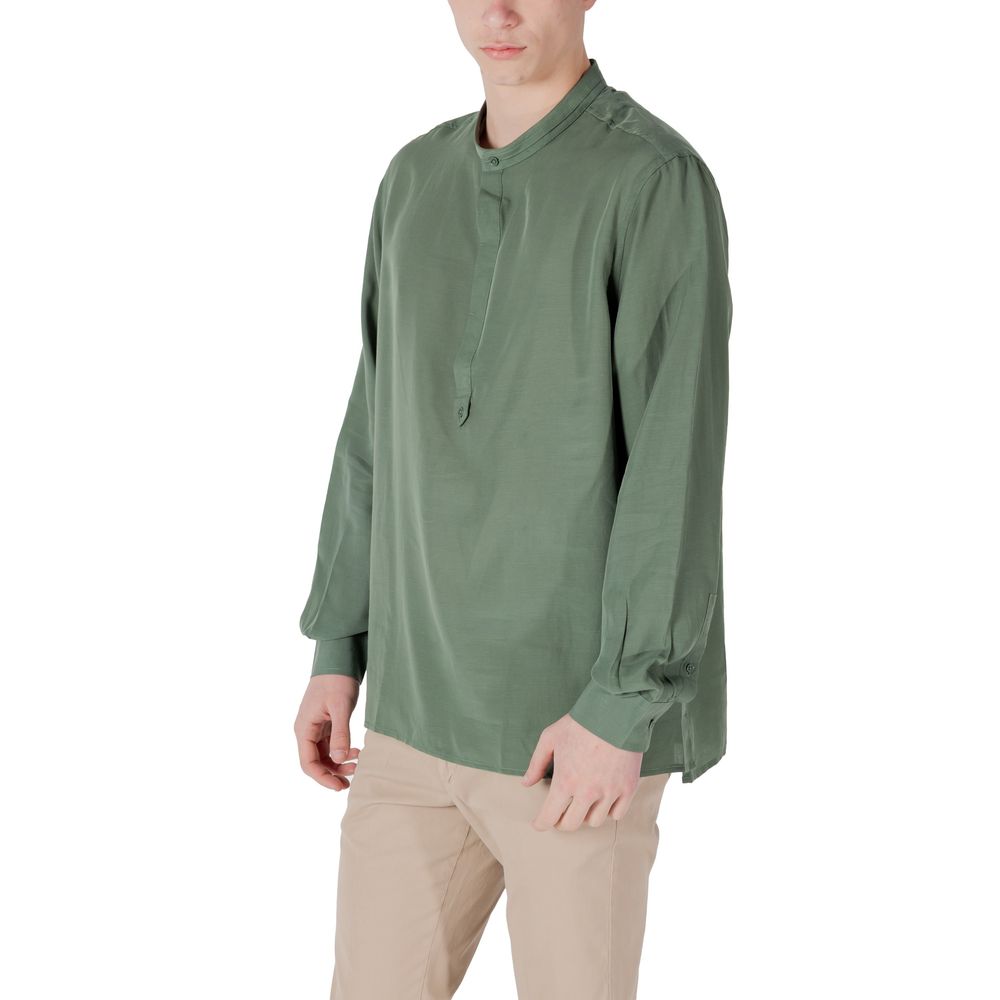 Green Lyocell Shirt Antony Morato