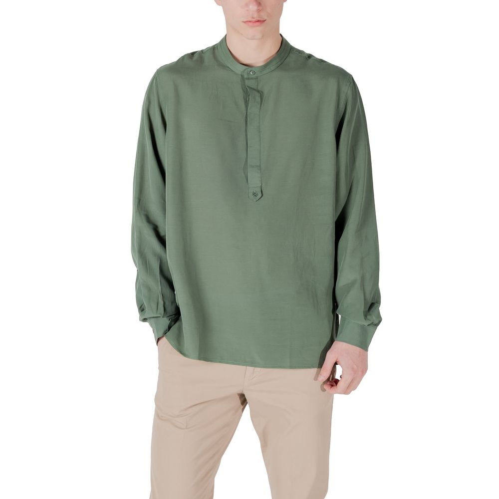 Green Lyocell Shirt Antony Morato