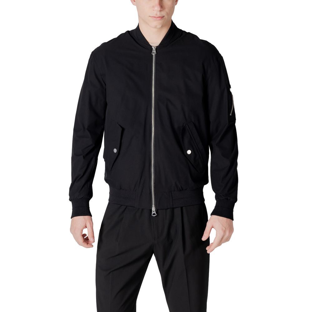 Black Polyester Jackets & Coat Antony Morato