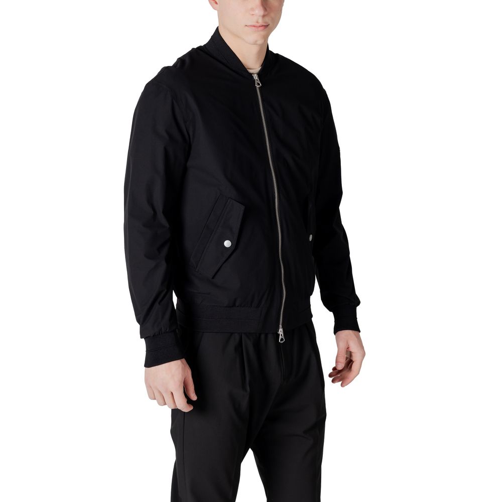 Black Polyester Jackets & Coat Antony Morato