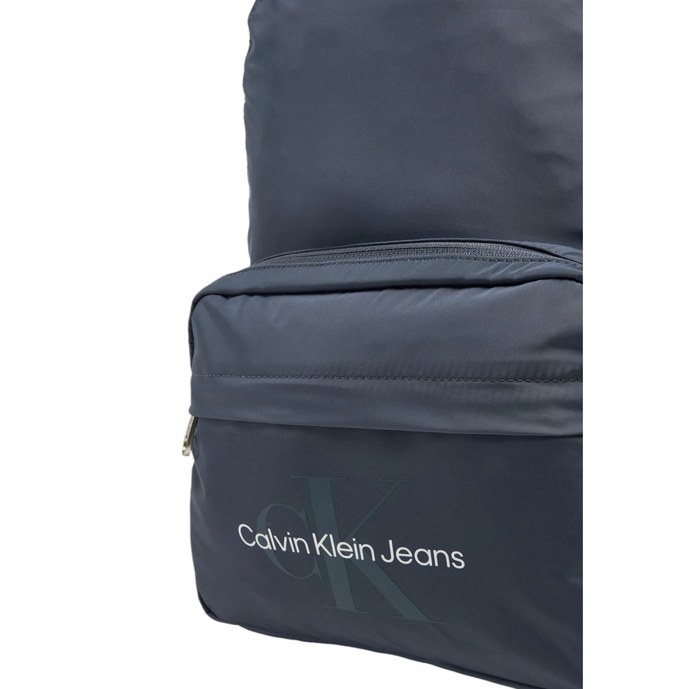 Blue Recycled Polyester Backpack Calvin Klein Jeans