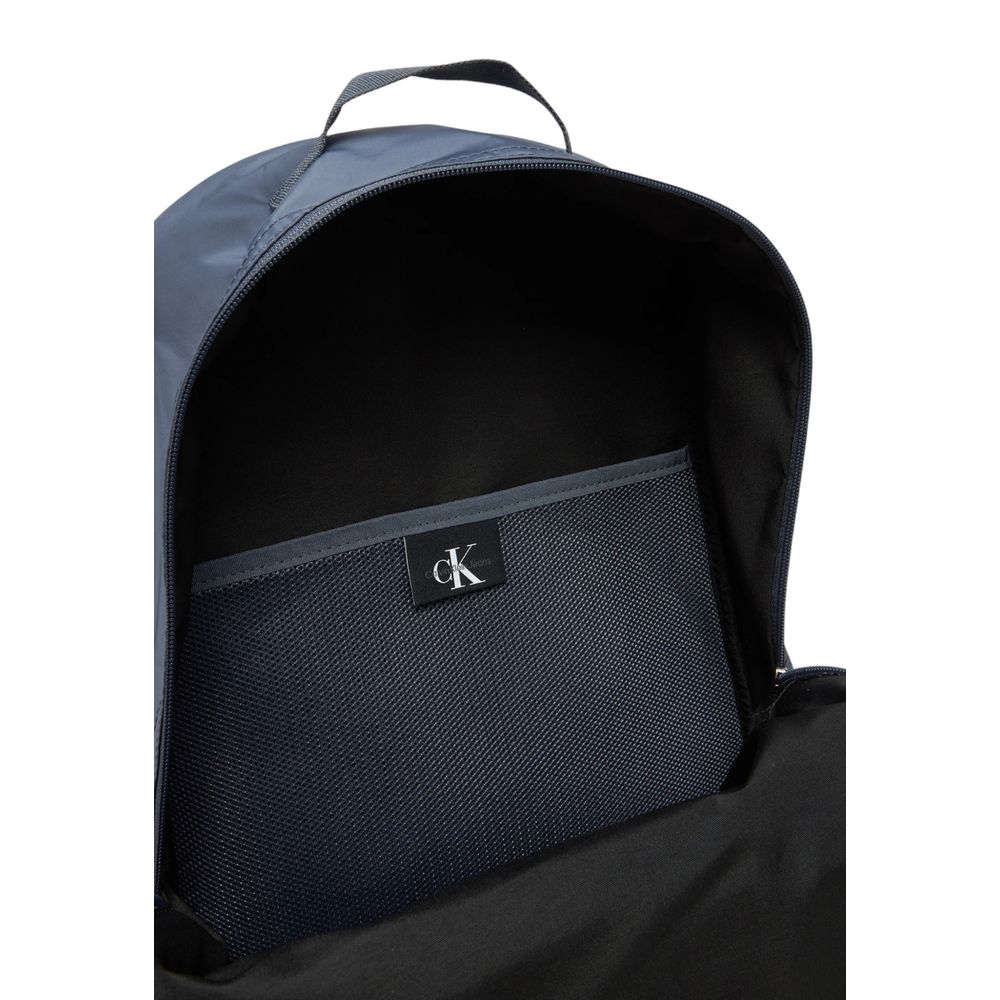 Blue Recycled Polyester Backpack Calvin Klein Jeans