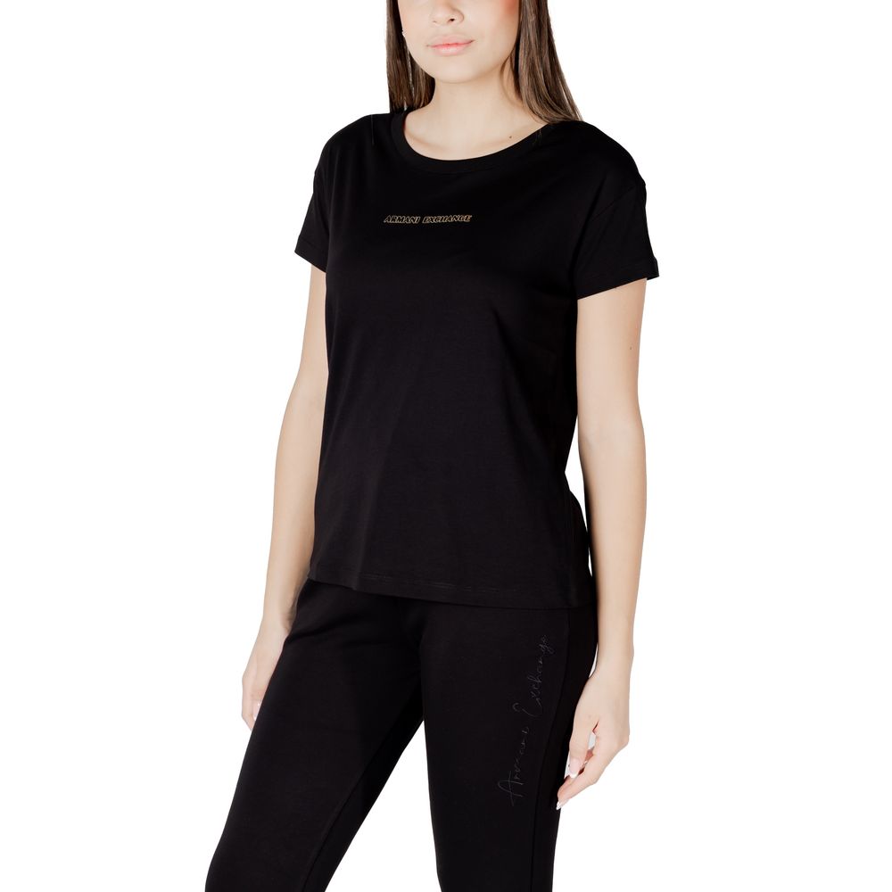 Black Cotton T-Shirt Armani Exchange