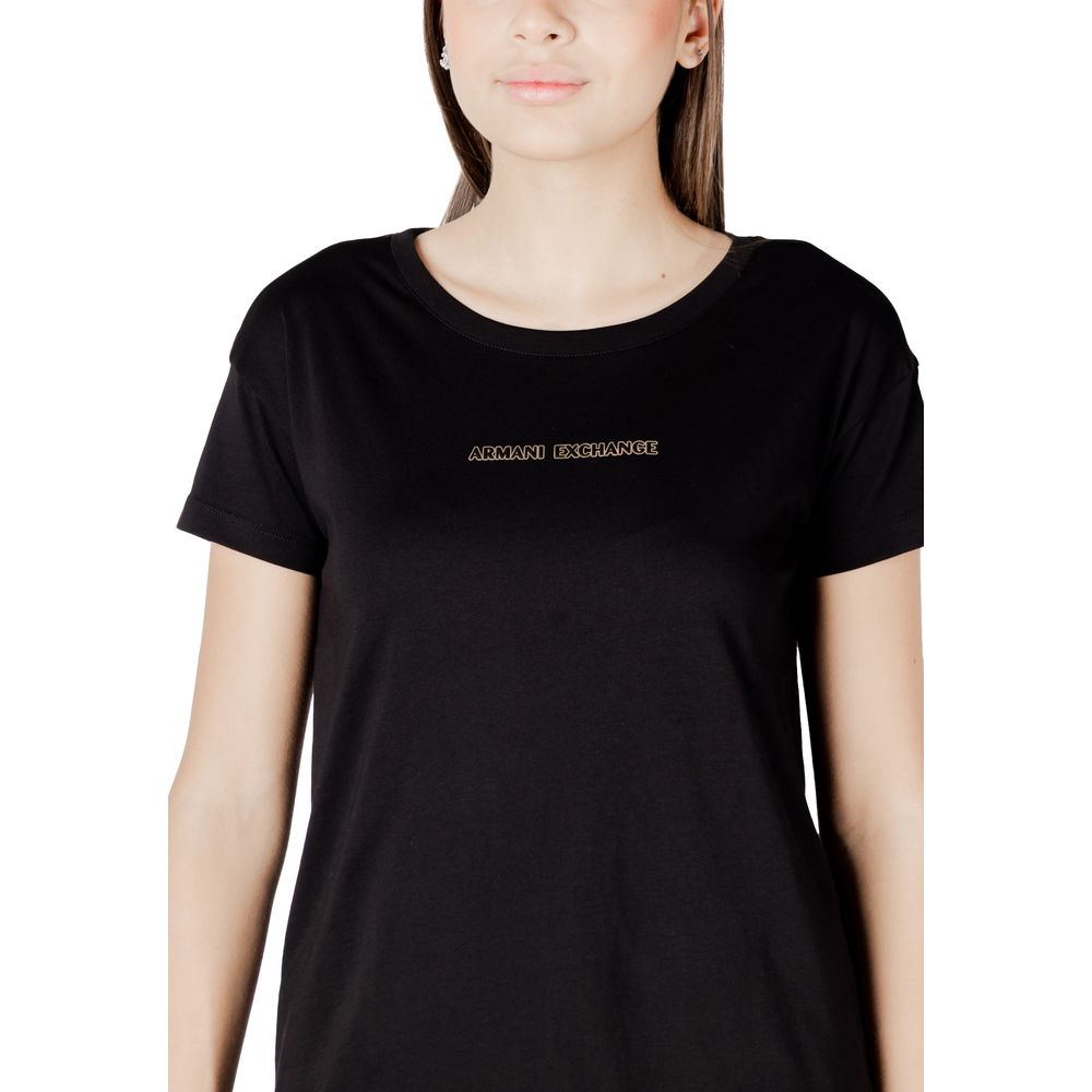 Black Cotton T-Shirt Armani Exchange