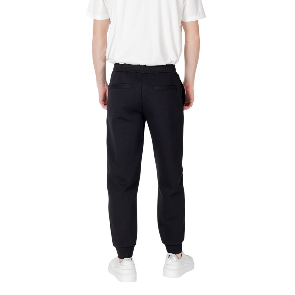 Black Cotton Joggers Workout Pant Armani Exchange