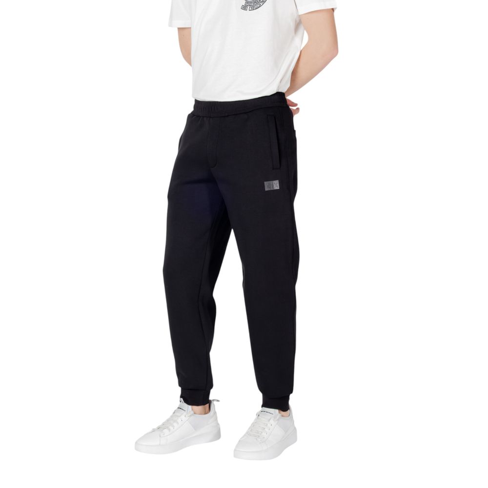 Black Cotton Joggers Workout Pant Armani Exchange