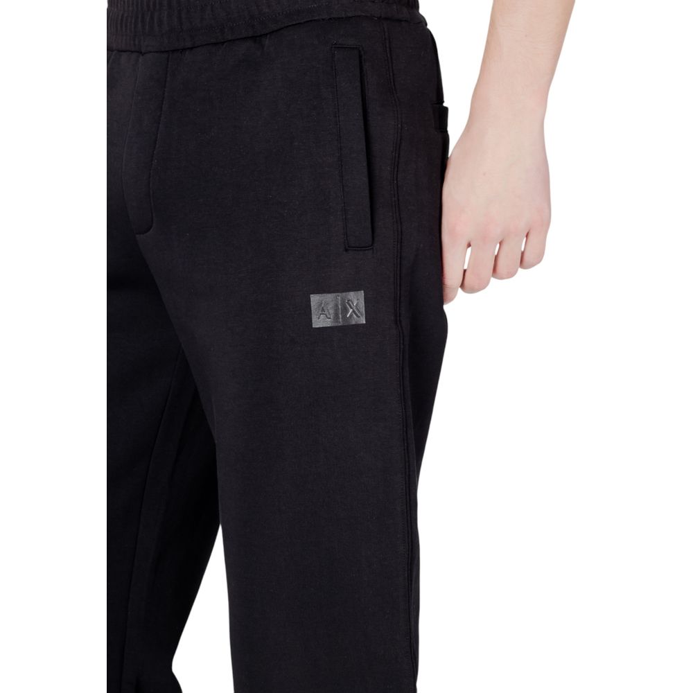 Black Cotton Joggers Workout Pant Armani Exchange