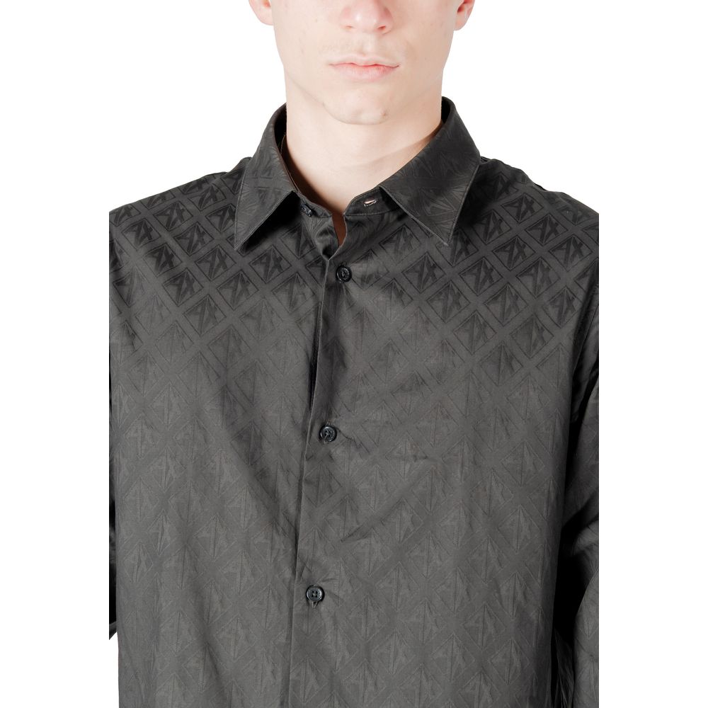 Black Cotton Shirt Armani Exchange