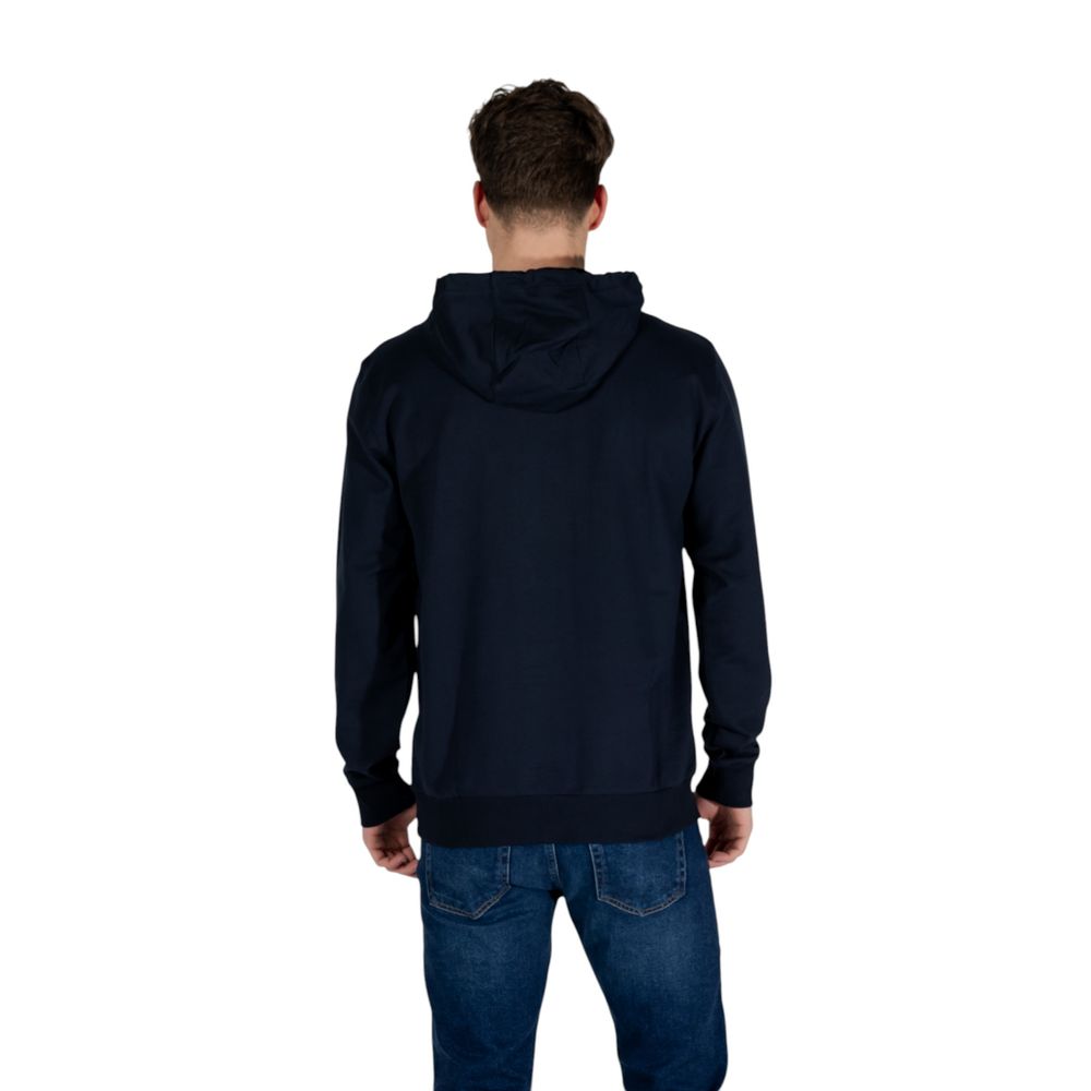 Blue Cotton Hoody EA7 Emporio Armani