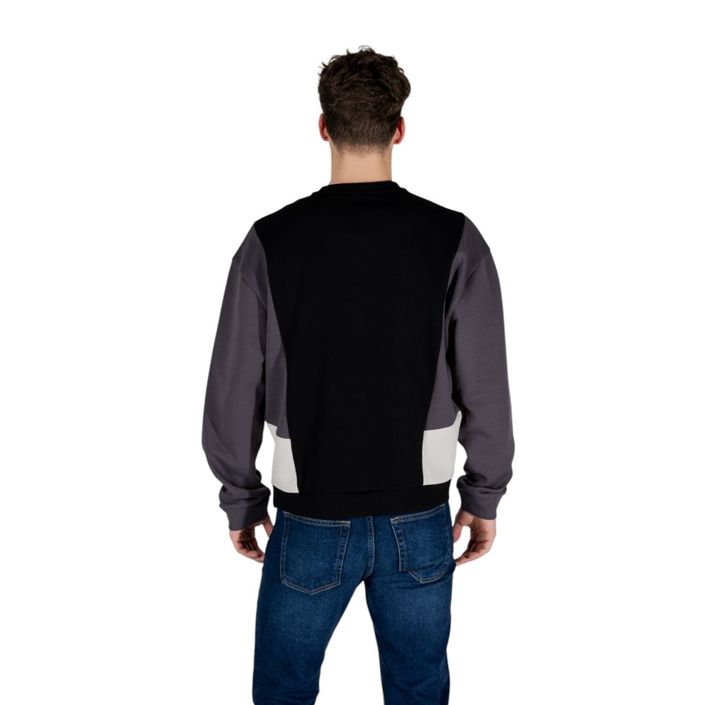 Black Cotton Sweatshirt EA7 Emporio Armani
