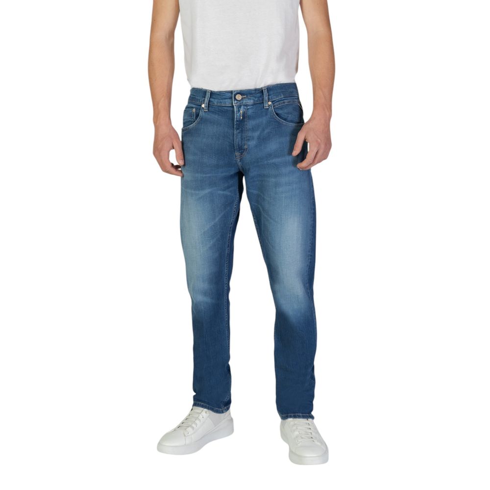 Blue Cotton Slim Fit Jean Replay