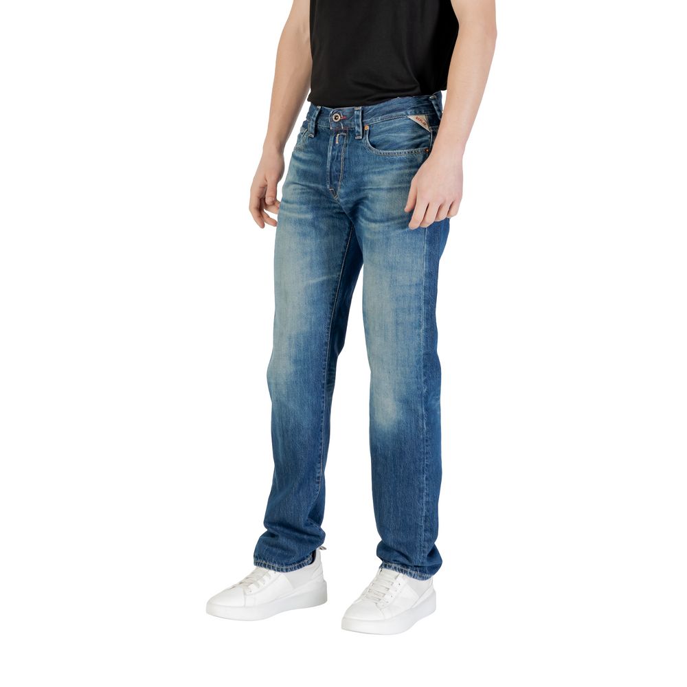 Blue Cotton Relaxed Fit Jean Replay