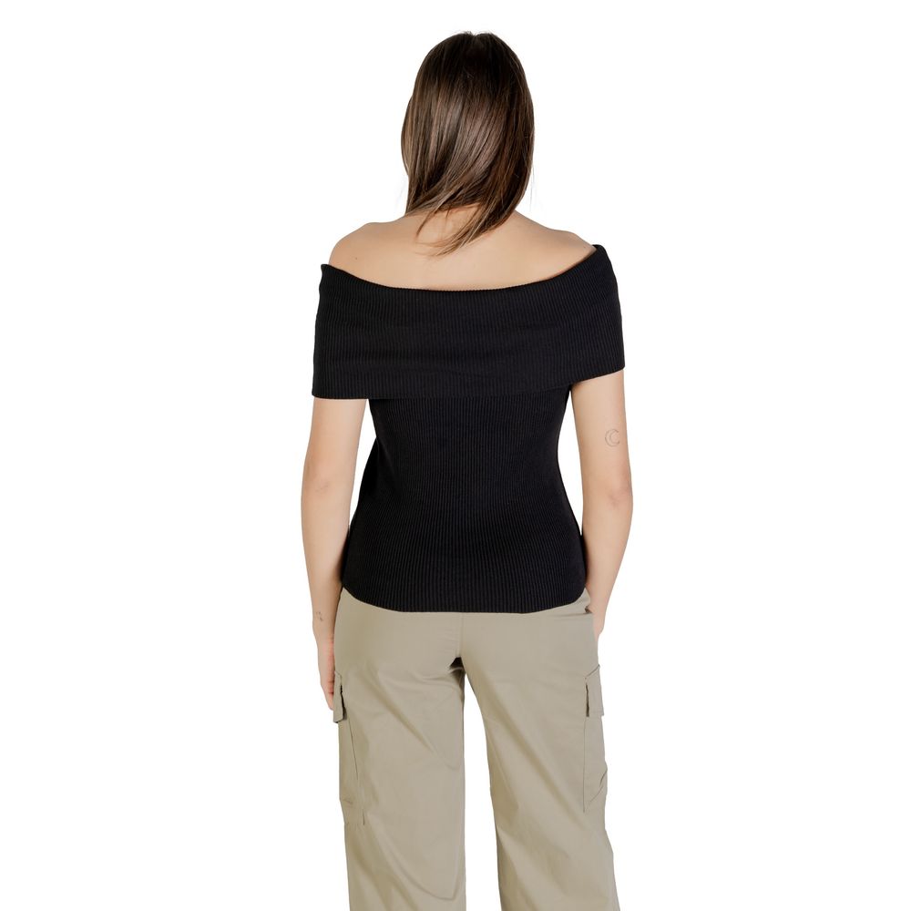 Black Polyester Sweater Only