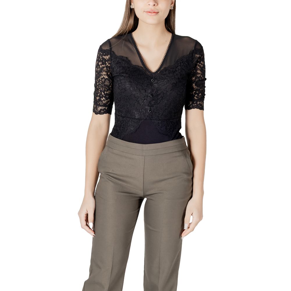 Black Viscose Bodysuit Morgan De Toi
