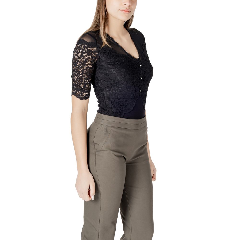 Black Viscose Bodysuit Morgan De Toi