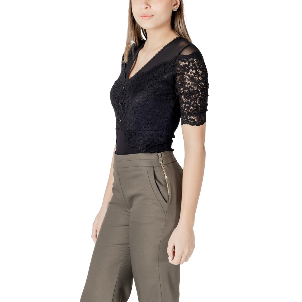 Black Viscose Bodysuit Morgan De Toi
