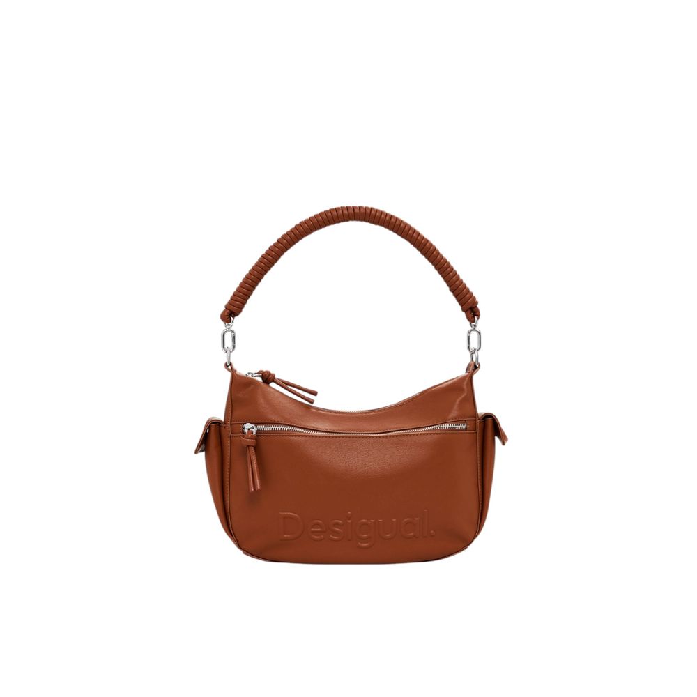 Brown Polyethylene Handbag Desigual