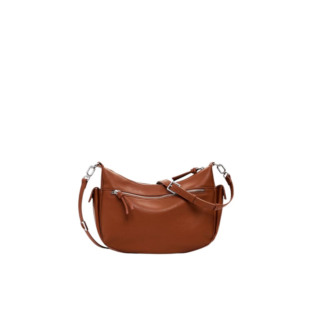 Brown Polyethylene Handbag Desigual
