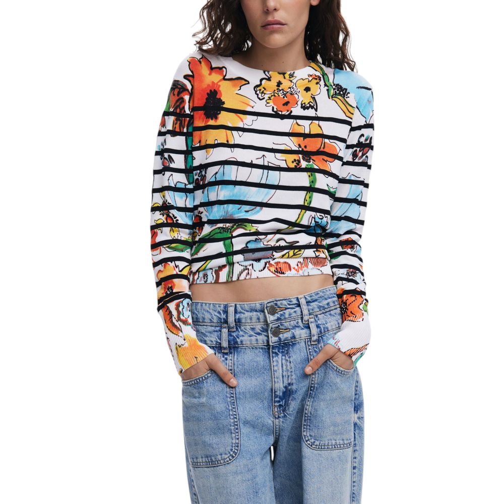 White Viscose Sportswear Desigual