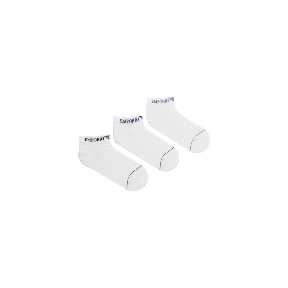 White Cotton Sock Emporio Armani Underwear