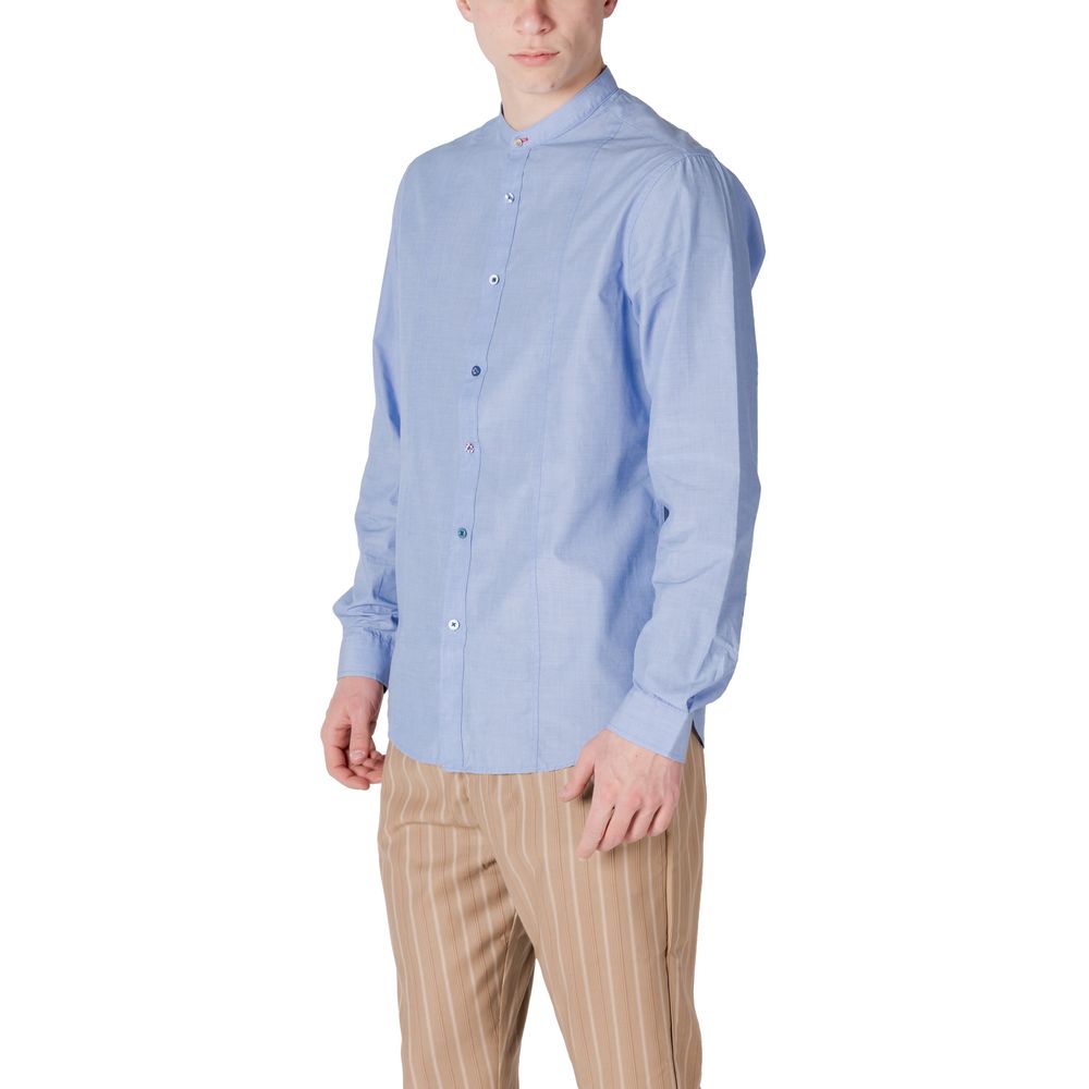 Light Blue Cotton Shirt Gianni Lupo