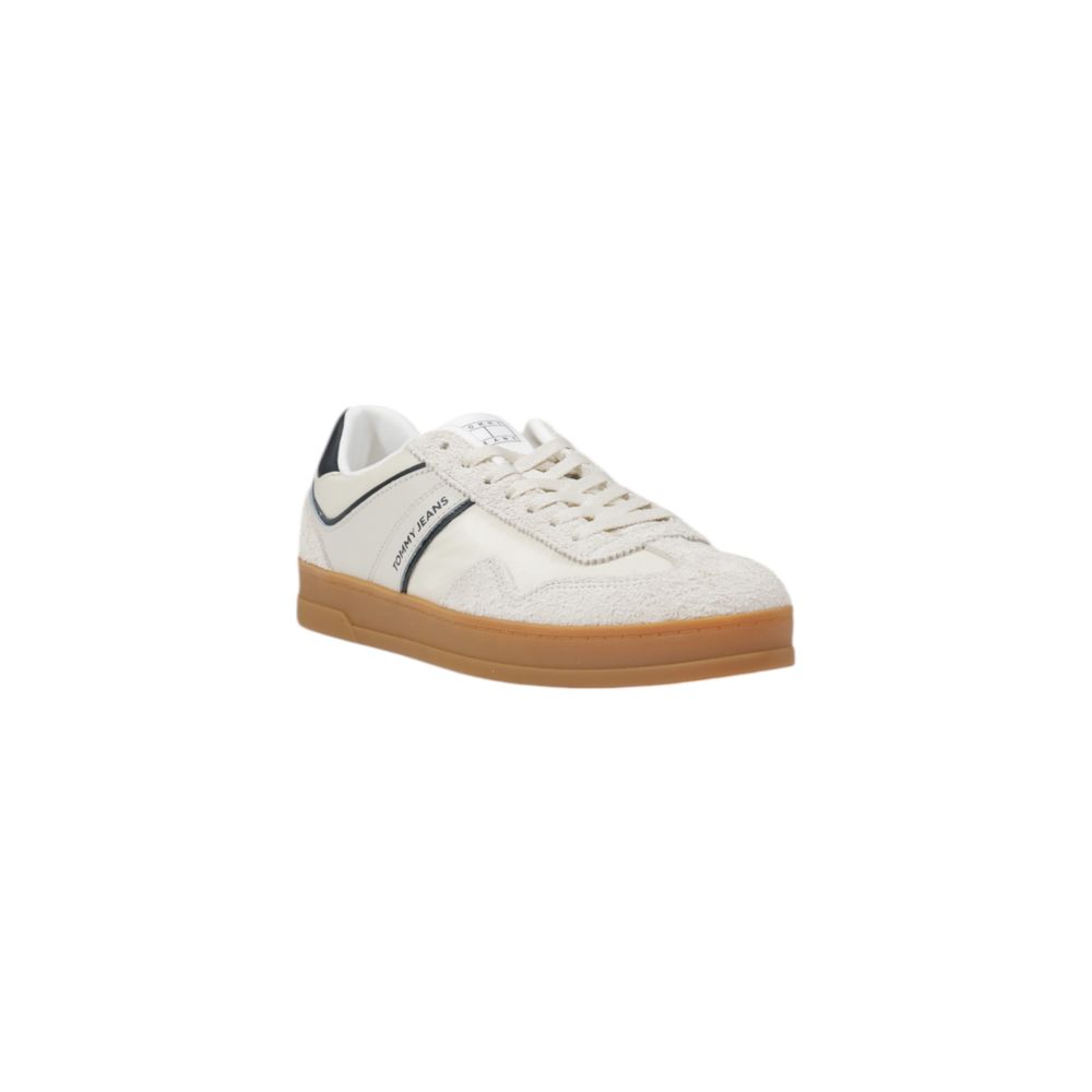 Cream Leather Sneaker Tommy Hilfiger Jeans