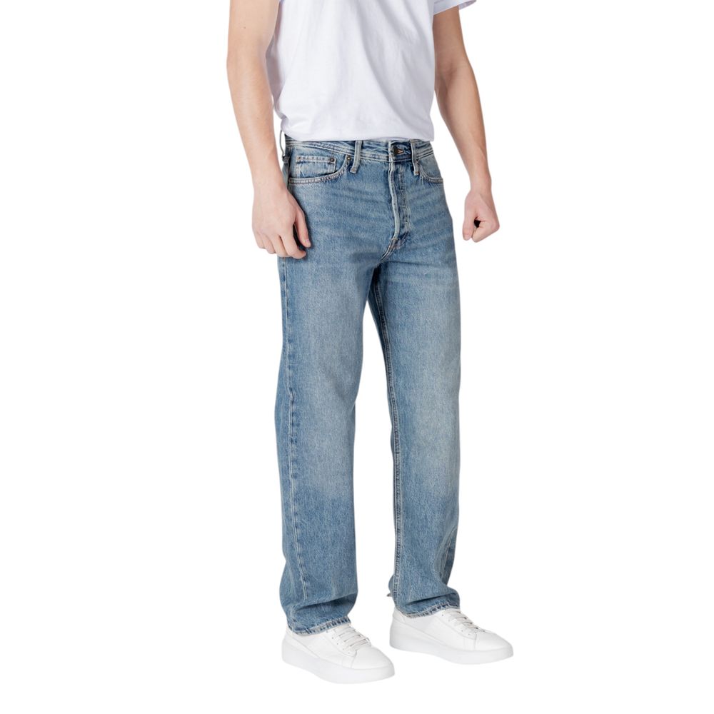 Blue Cotton Relaxed Fit Jean Jack Jones