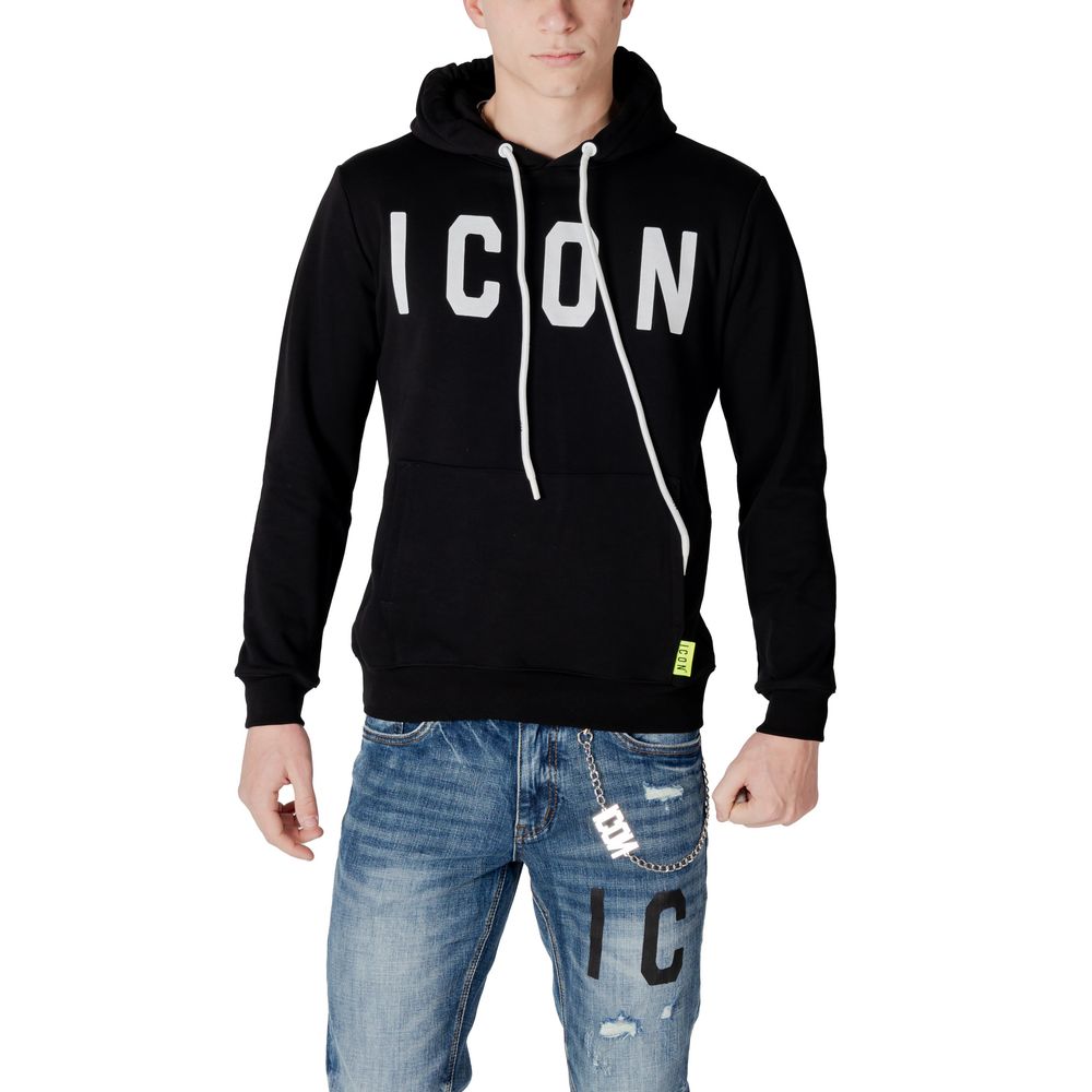 Black Cotton Hoody Icon