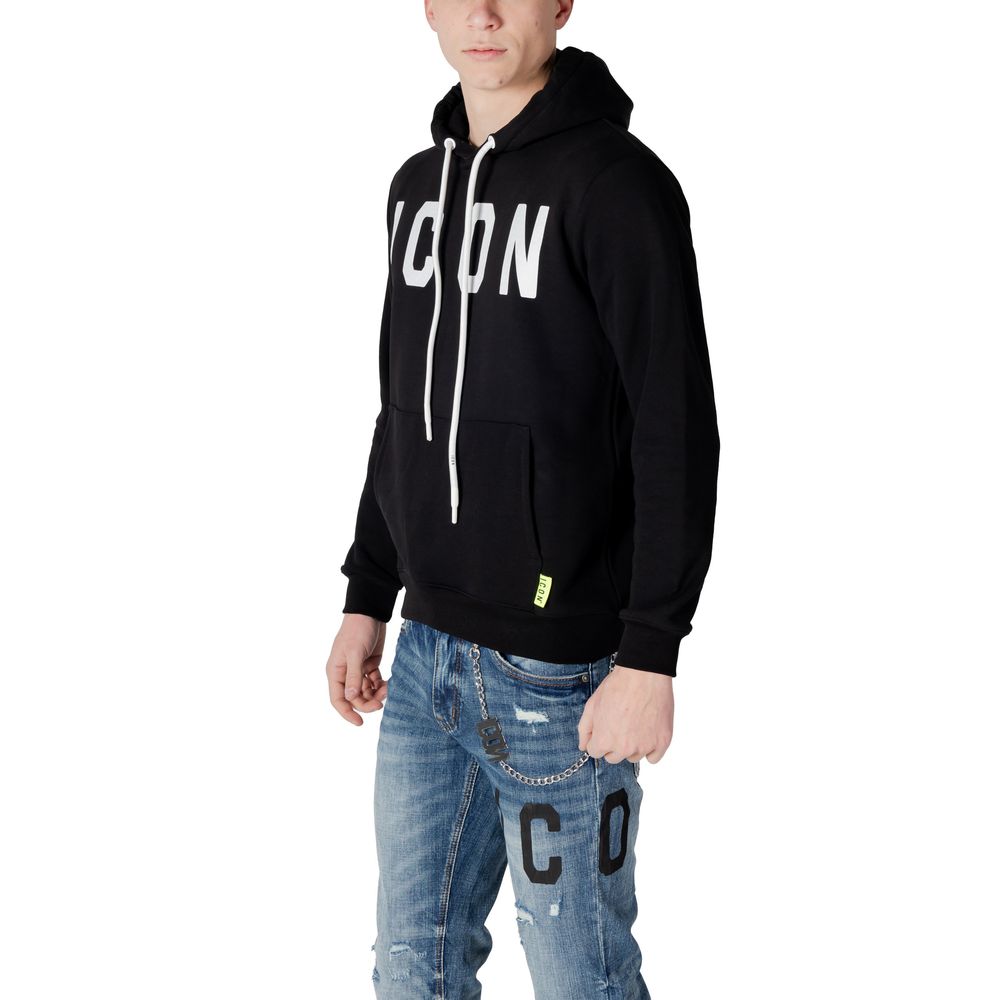 Black Cotton Hoody Icon