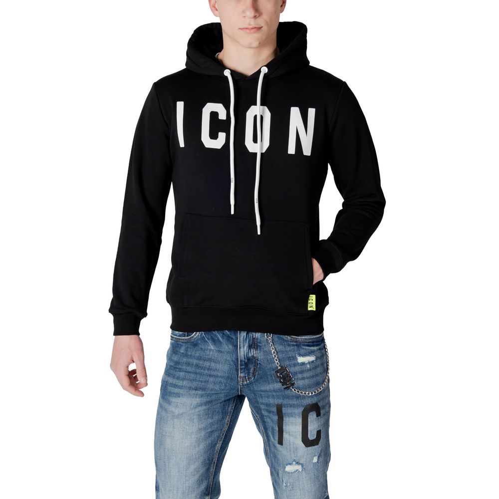 Black Cotton Hoody Icon