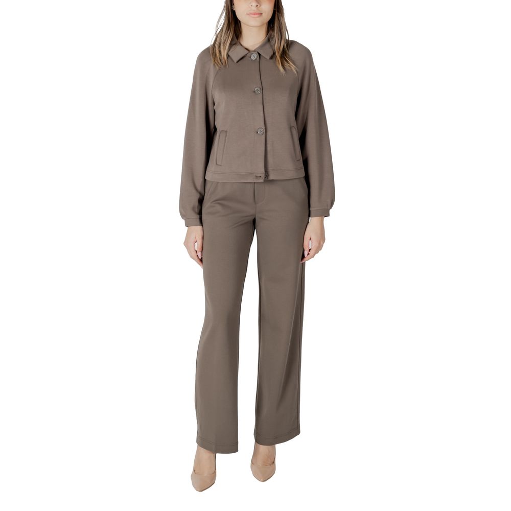 Brown Modal Jackets & Coat Street One