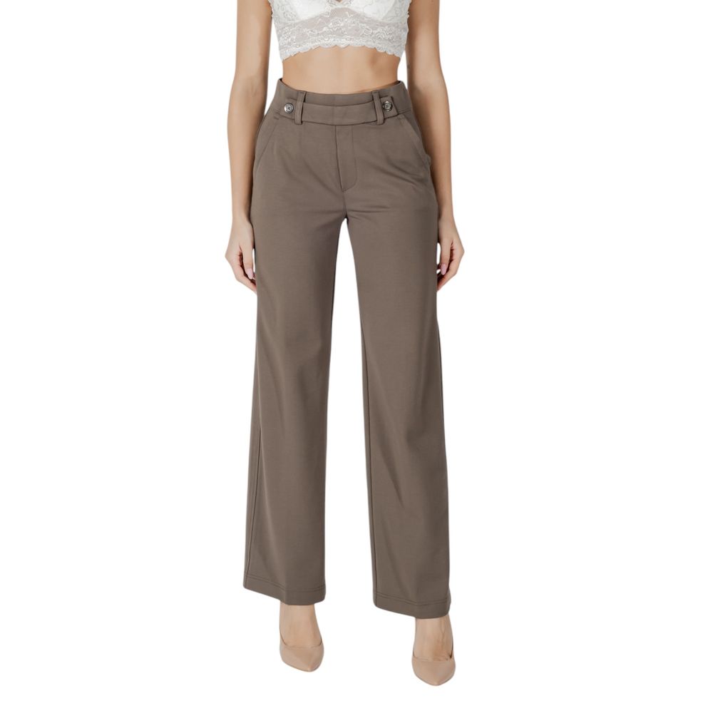 Brown Viscose Pant Street One
