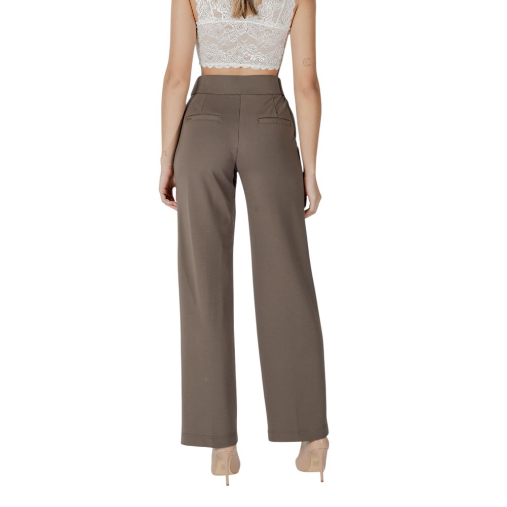 Brown Viscose Pant Street One