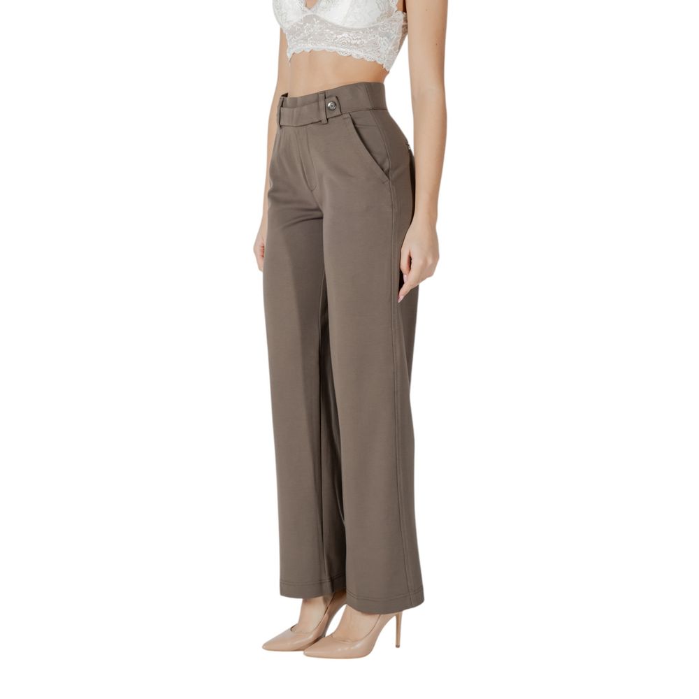 Brown Viscose Pant Street One