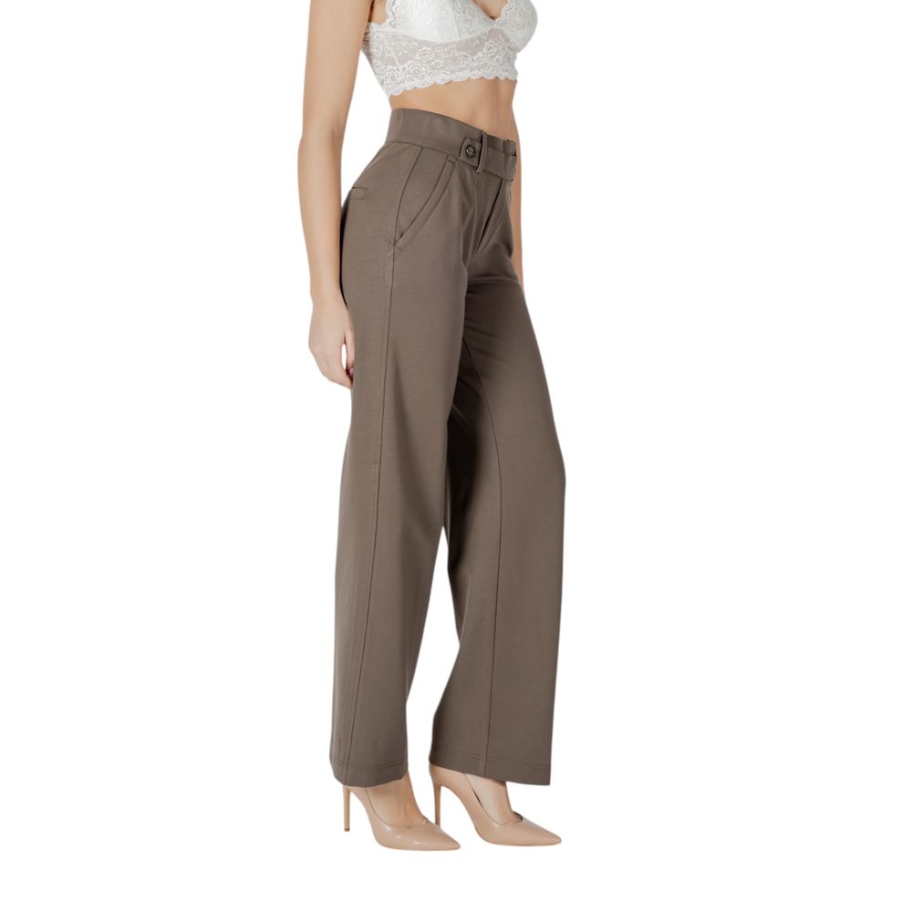 Brown Viscose Pant Street One