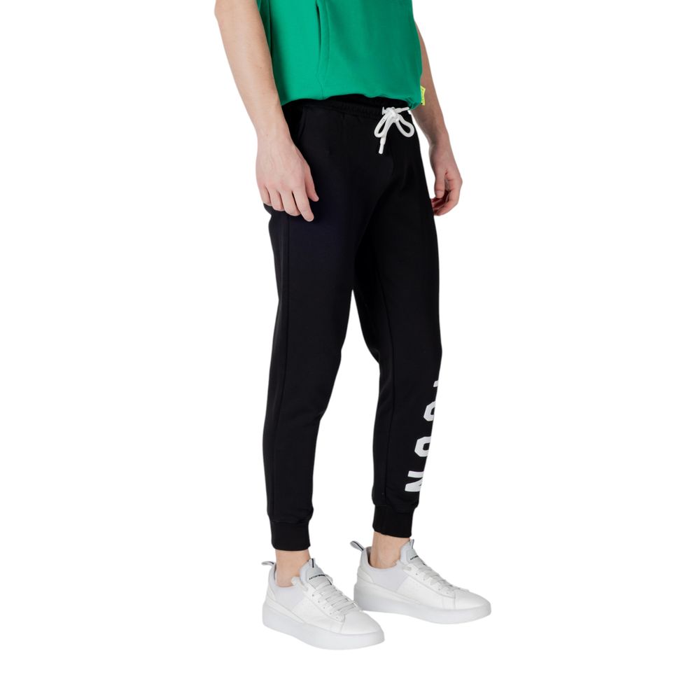 Black Cotton Joggers Workout Pant Icon