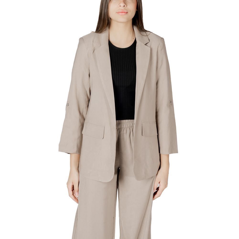 Beige Viscose Blazer Only