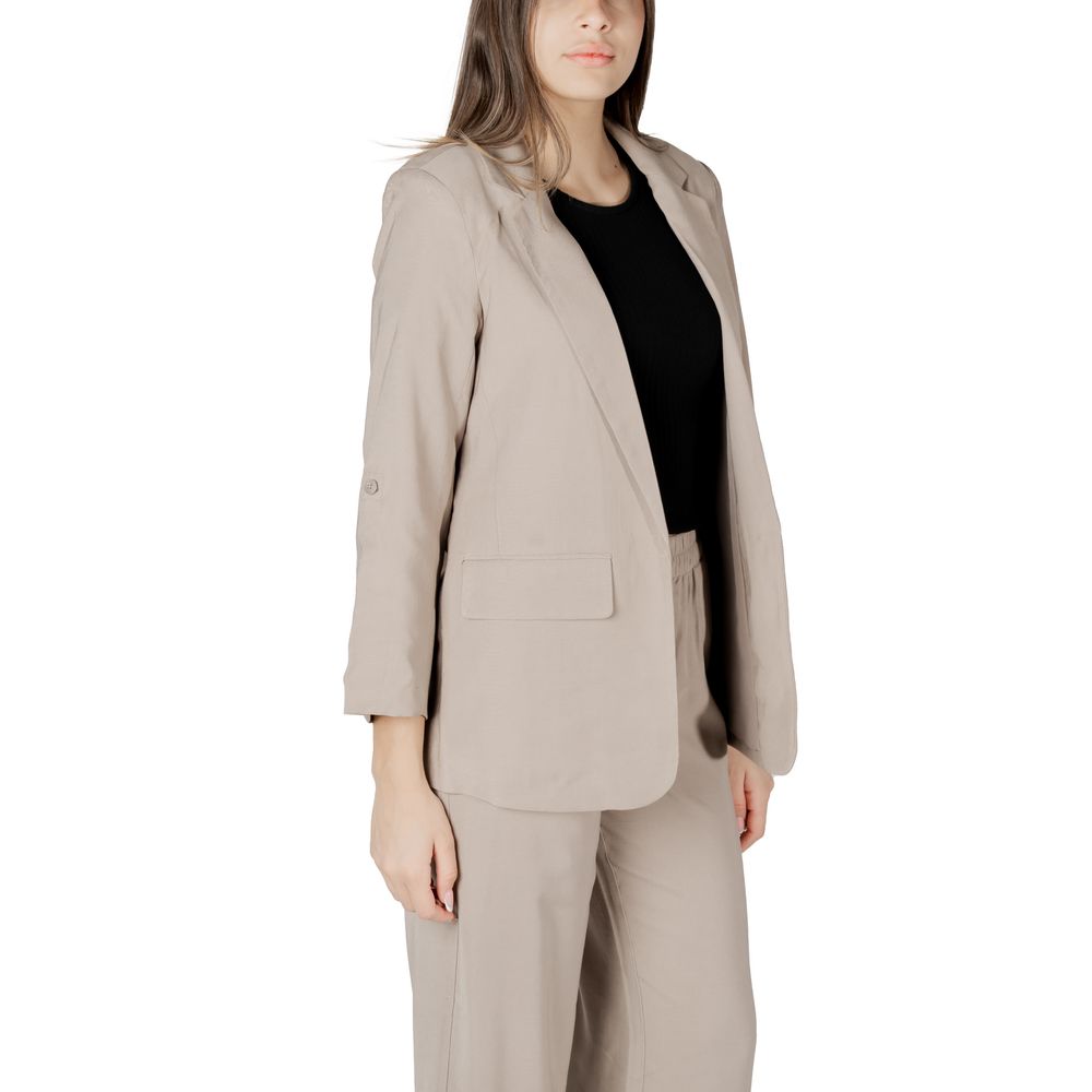 Beige Viscose Blazer Only