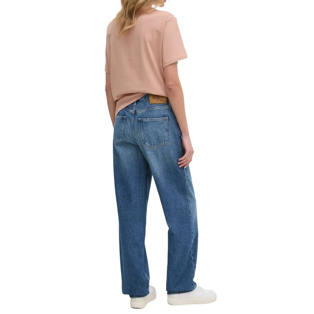 Blue Cotton Mom Jean Calvin Klein Jeans